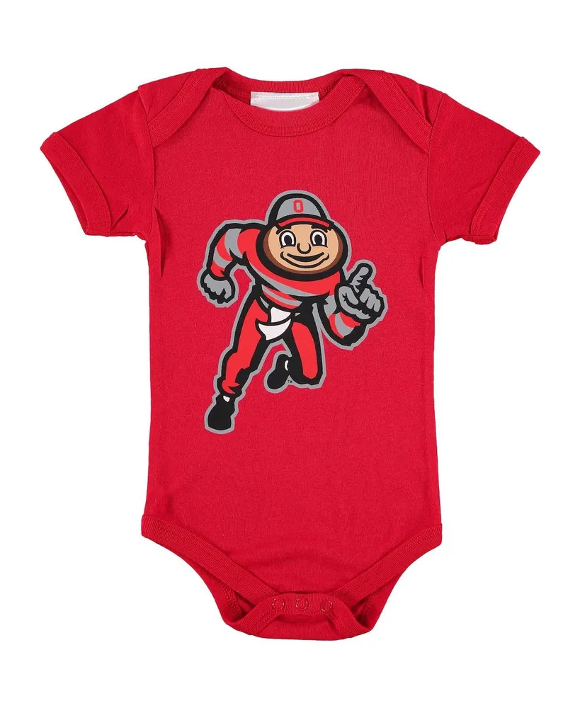 Infant Boys and Girls Scarlet Ohio State Buckeyes Big Logo Bodysuit