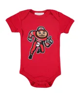 Infant Boys and Girls Scarlet Ohio State Buckeyes Big Logo Bodysuit