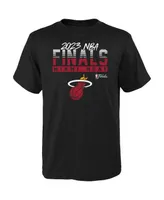 Toddler Boys and Girls Fanatics Black Miami Heat 2023 Nba Finals Roster T-shirt