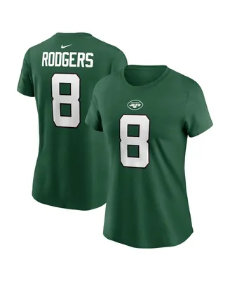 Women's Nike Aaron Rodgers New York Jets Player Name and Number T-shirt
