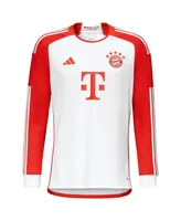 Men's adidas White Bayern Munich 2023/24 Home Replica Long Sleeve Jersey