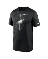 Men's Nike Black Philadelphia Eagles Legend Icon Performance T-shirt