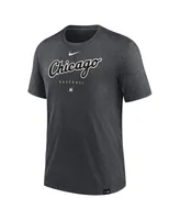 Men's Nike Heather Charcoal Chicago White Sox Authentic Collection Early Work Tri-Blend Performance T-shirt