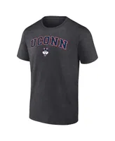 Men's Fanatics Heather Charcoal UConn Huskies Campus T-shirt