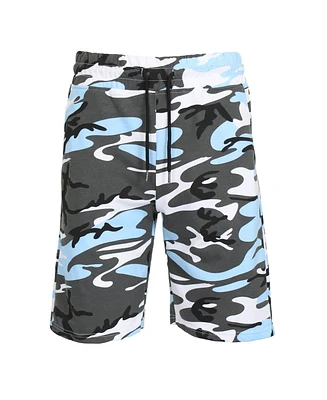 Galaxy By Harvic Men's Camo Printed French Terry Shorts