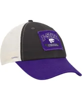 Men's Colosseum Charcoal Kansas State Wildcats Objection Snapback Hat