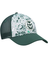 Men's Colosseum Gray, Green Colorado State Rams Love Fern Trucker Snapback Hat