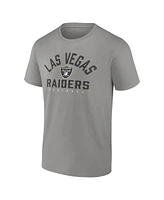 Men's Fanatics Black, Silver Las Vegas Raiders Player Pack T-shirt Combo Set