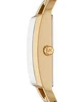 Michael Kors Women's Empire Quartz Three-Hand Gold-Tone Stainless Steel Watch 20X30mm