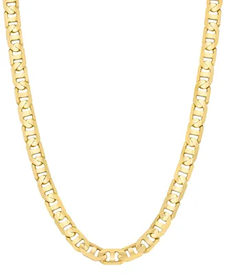 Men's Mariner Link 22" Necklace (6-1/2mm) 14k Gold-plated Sterling Silver