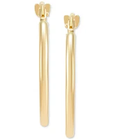 Italian Gold 2-Pc. Set Polished & Twist Style Small Hoop Earrings in 10k Gold