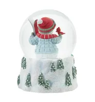 Precious Moments Tis The Ski-Son To Be Jolly Annual Snowman Resin, Glass Musical Snow Globe