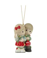 Precious Moments Our First Christmas Together 2023 Dated Couple Bisque Porcelain Ornament