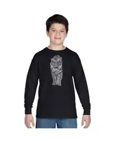 La Pop Art Boys Word Long Sleeve - Tiger