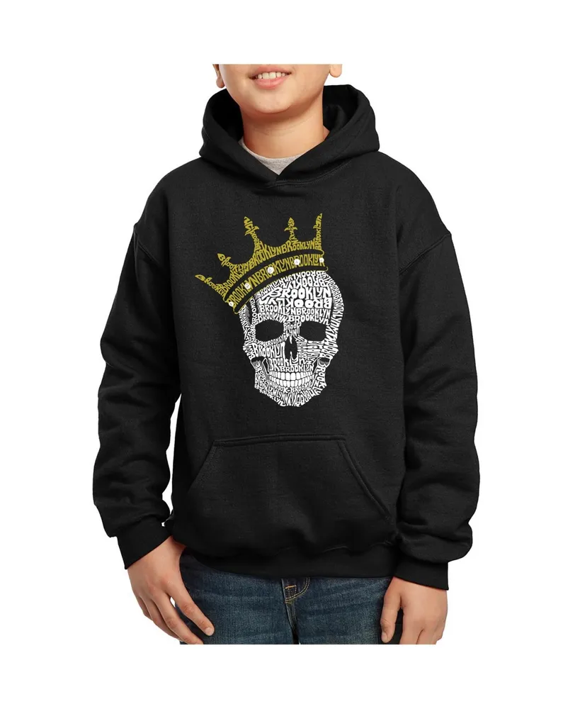 Big Boy's Word Art Hooded Sweatshirt - Brooklyn Crown