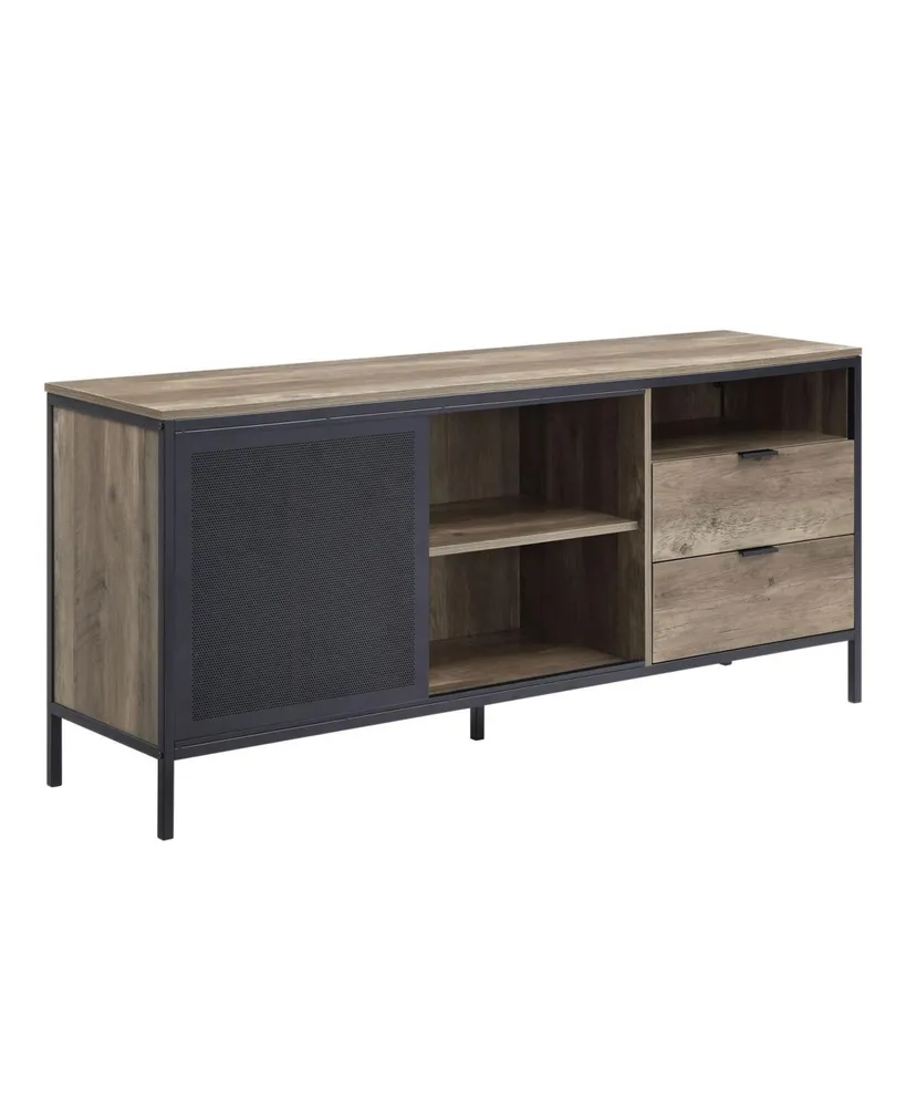 Simplie Fun Nantan Tv Stand, Rustic Oak