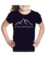 Big Girl's Word Art T-shirt - Colorado Ski Towns