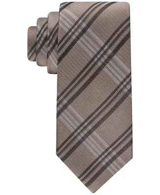 Calvin Klein Men's Herringbone Windowpane Tie