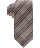 Calvin Klein Men's Herringbone Windowpane Tie