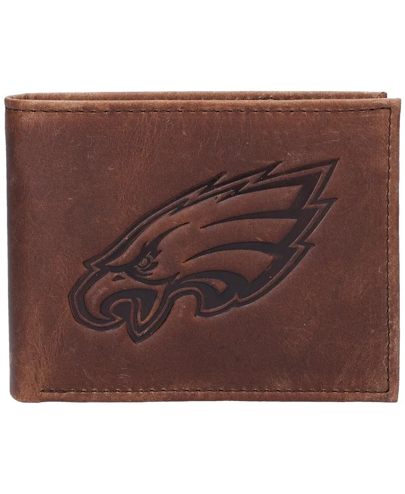 Men's Brown Philadelphia Eagles Bifold Leather Wallet