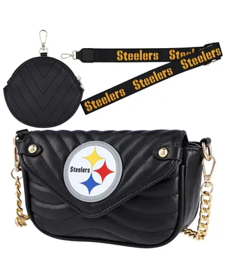 Women's Cuce Pittsburgh Steelers Leather Strap Bag