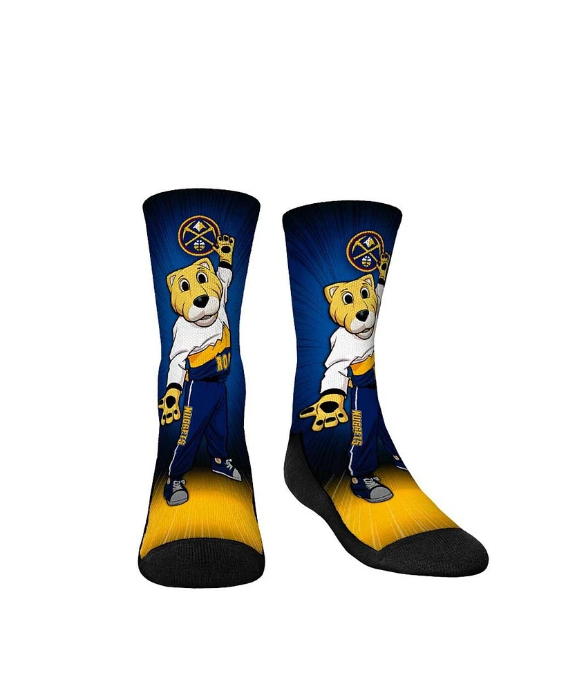 Youth Boys and Girls Rock 'Em Socks Denver Nuggets Mascot Pump Up Crew Socks