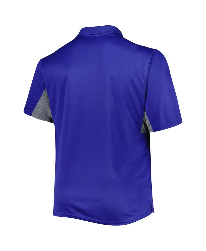 Men's Royal Indianapolis Colts Big and Tall Team Color Polo Shirt