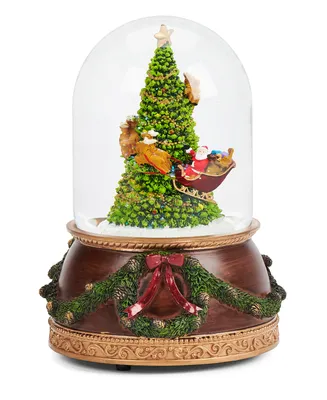 7.75" H Musical Santa Dome