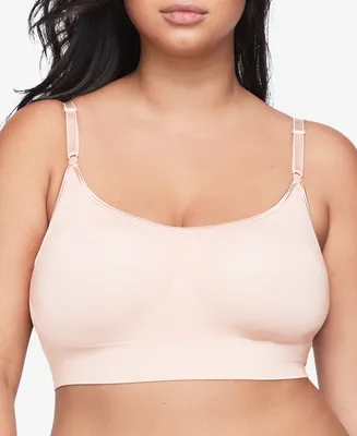 Warners Easy Does It Dig-Free Comfort Band with Seamless Stretch Wireless Lightly Lined Convertible Comfort Bra RM0911A