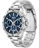 Boss Men's Chronograph Troper Stainless Steel Bracelet Watch 45mm