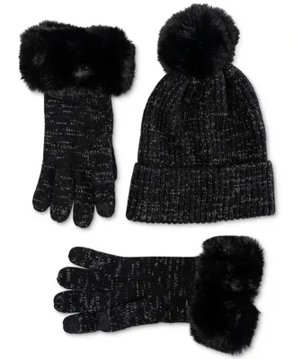 I.n.c. International Concepts Women's Beanie & Gloves Gift Set, Created for Macy's