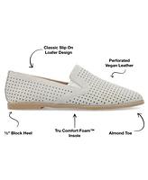 Journee Collection Women's Lucie Perforated Slip On Loafers