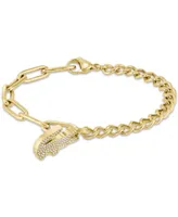 Lacoste Stainless Steel Crocodile Chain Bracelet