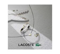 Lacoste Crystal Pave Two Tone 'L' Bangle