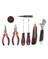 Stalwart Household Hand Tools - 9-Piece Tool Set Includes Adjustable Wrench, Screwdriver, Pliers, and More