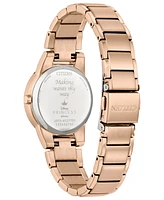 Citizen Eco-Drive Women's Disney Princess Ariel Rose Gold-Tone Stainless Steel Bracelet Watch 30mm Gift Set - Rose Gold