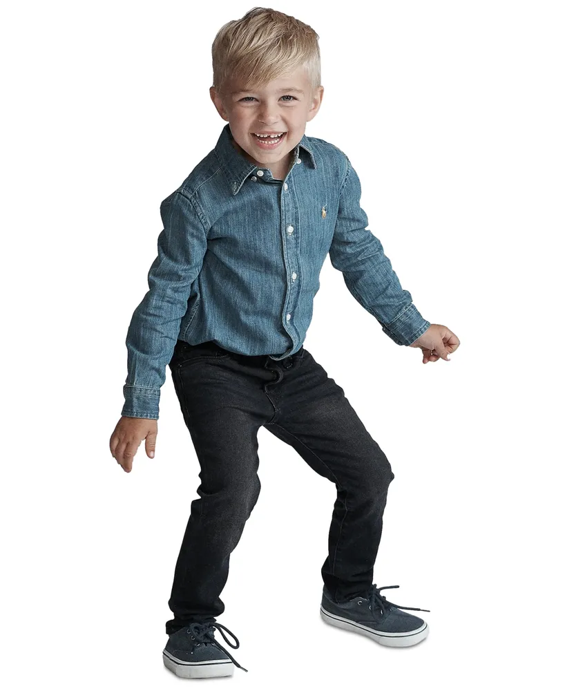 Polo Ralph Lauren Toddler and Little Boys Cotton Chambray Shirt
