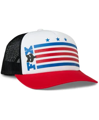Men's Fox White, Red Unity Snapback Hat