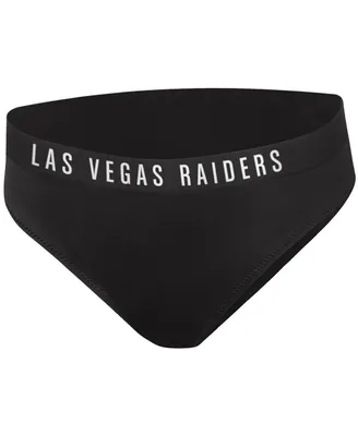 Women's G-iii 4Her by Carl Banks Black Las Vegas Raiders All-Star Bikini Bottom