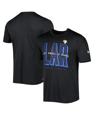 Men's New Era Black Los Angeles Rams Scrimmage T-shirt