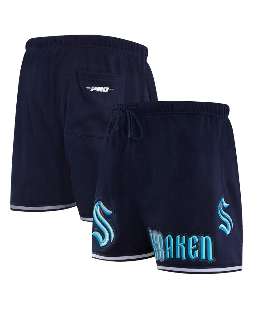 Men's Pro Standard Navy Seattle Kraken Classic Mesh Shorts