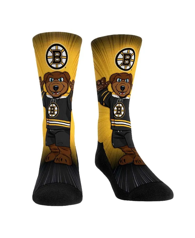 Men's and Women's Rock 'Em Socks Boston Bruins Mascot Pump Up Crew Socks