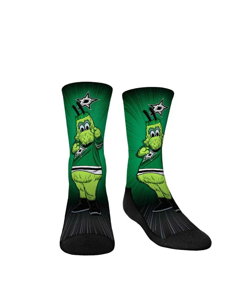 Youth Boys and Girls Rock 'Em Socks Dallas Stars Mascot Pump Up Crew Socks