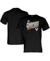 Men's Blue 84 Black Vanderbilt Commodores 2023 Sec Baseball Conference Tournament Champions Locker Room T-shirt