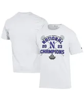Champion White Northwestern Wildcats 2023 Ncaa Women's Lacrosse National Champions Locker Room T-shirt