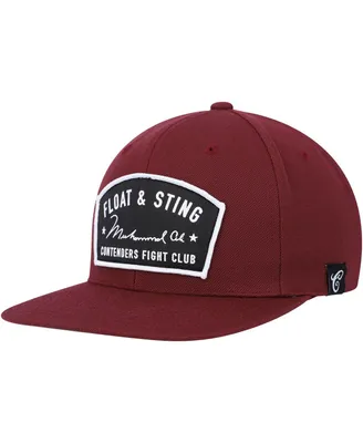 Men's and Women's Contenders Clothing Maroon Muhammad Ali Float and Sting Snapback Hat