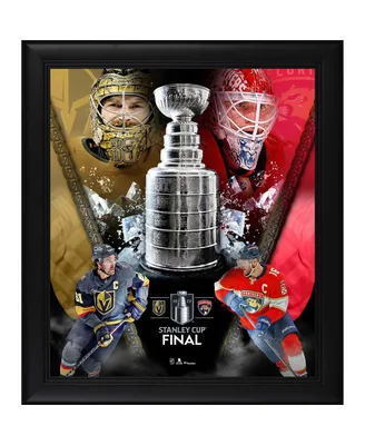 Vegas Golden Knights vs. Florida Panthers 2023 Stanley Cup Final Matchup Framed 15" x 17" x 1" Collage