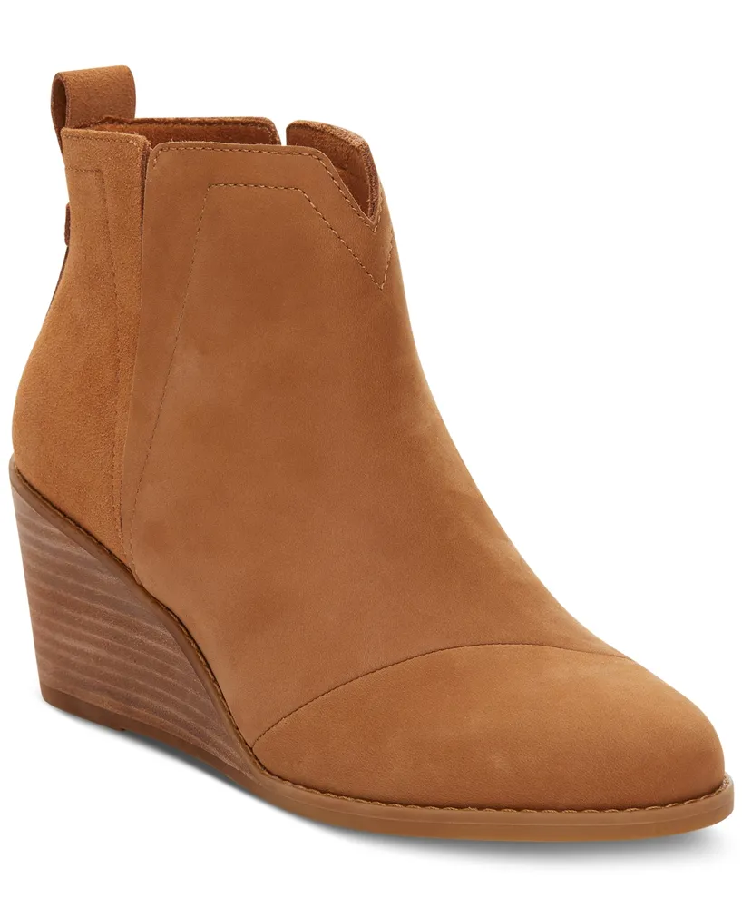 Toms Women's Clare Slip On Wedge Booties