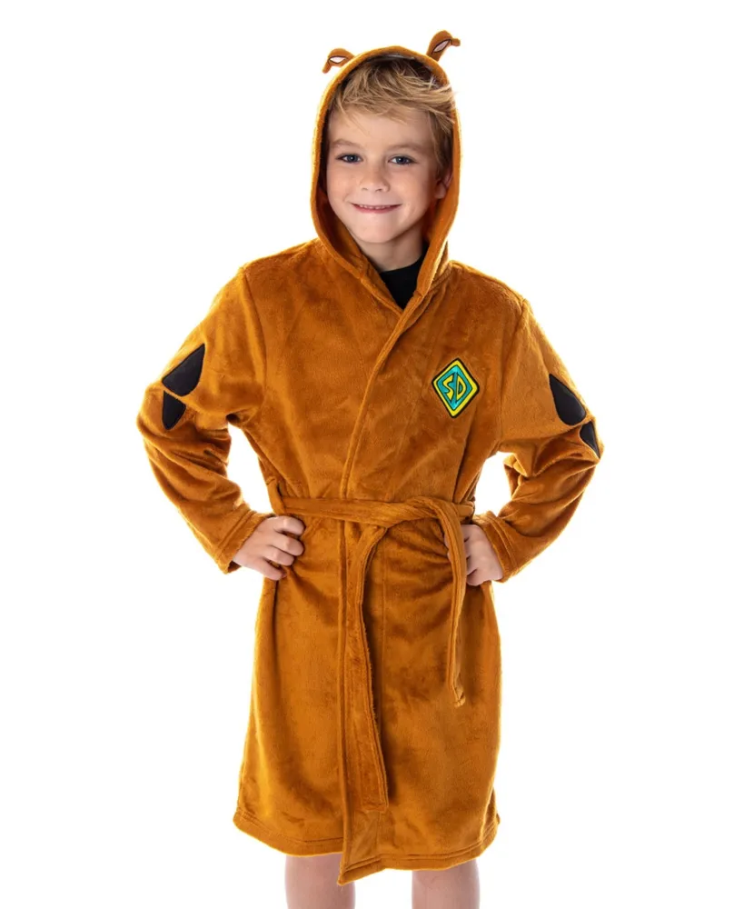 Scooby Doo Unisex Kids Am Costume Ultra-Soft Plush Bathrobe Robe