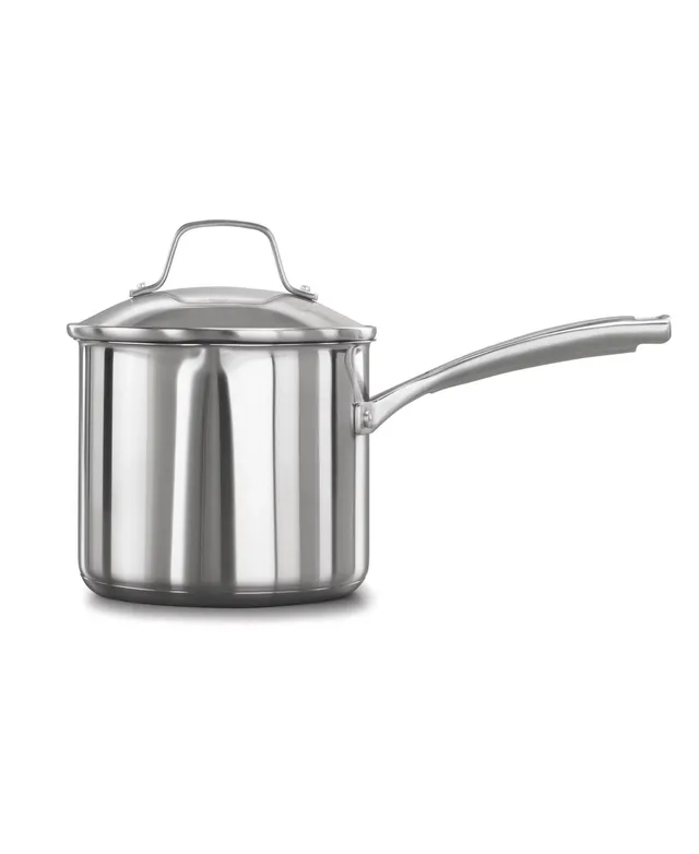 Chantal 3.Clad 2.5qt Stainless Steel Saucepan with Glass Lid